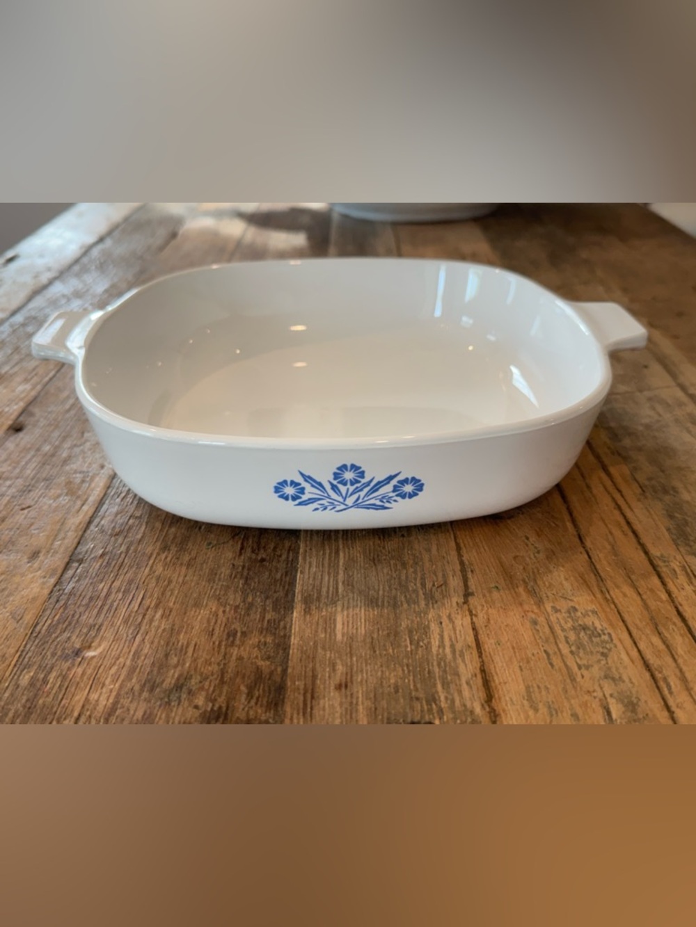 Vintage CorningWare 9in Casserole Dish Cornflower Blue